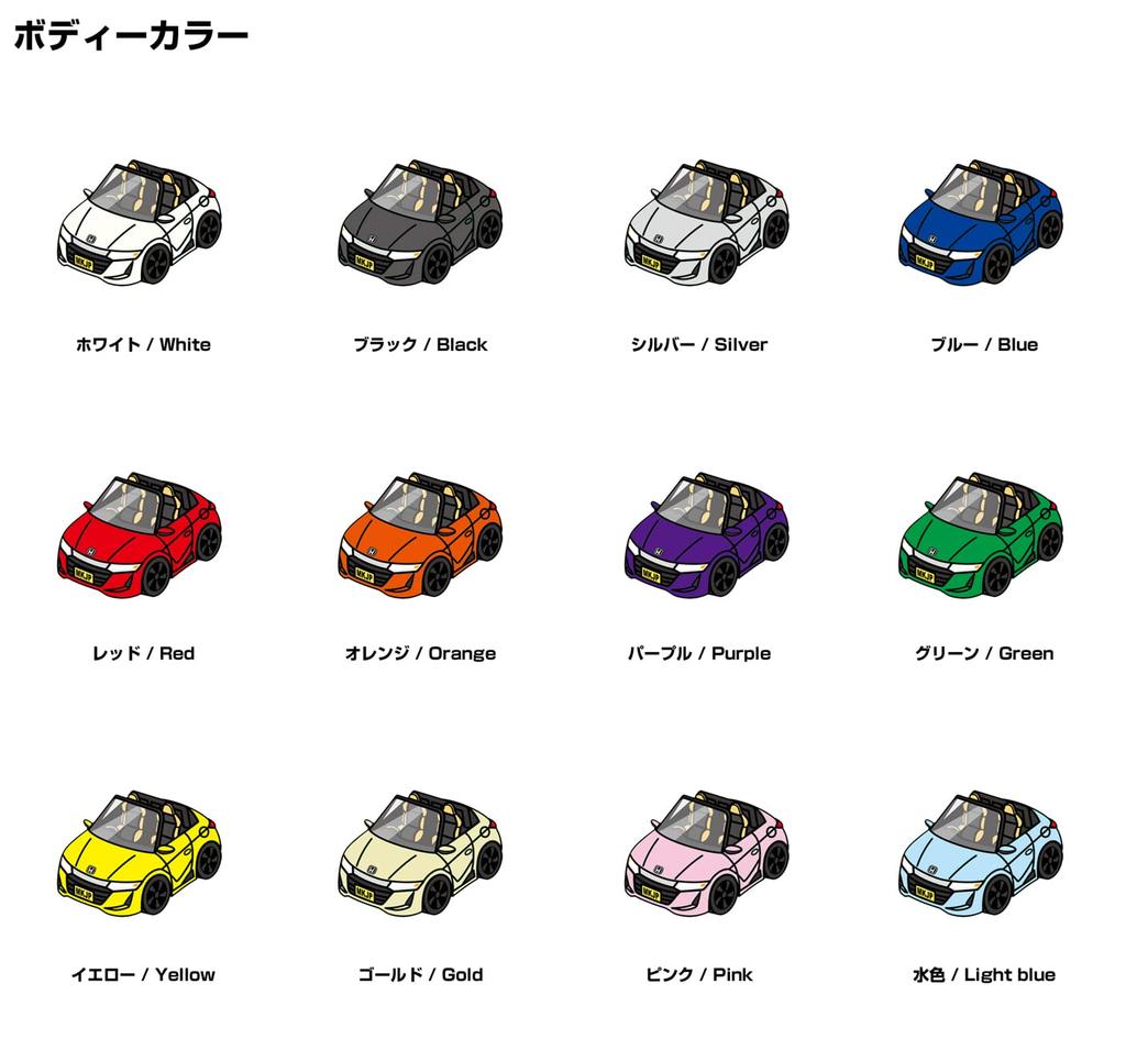 [MKJP] Custom Key Chain Honda S660 Trad Leather Edition JW5 Base: Black, White