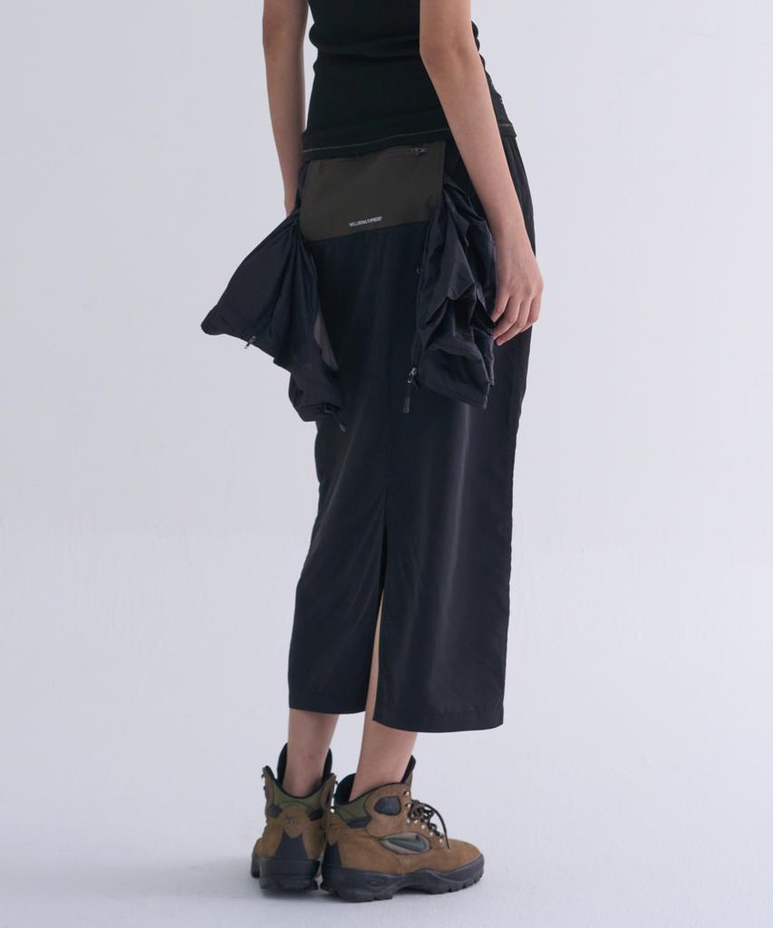 Wellbeing Express Utility Zipper Skirt Black