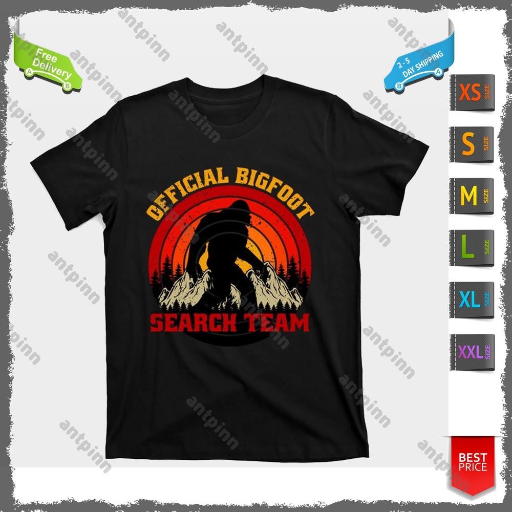 The Bigfoot Search Team Retro Vintage Sasquatch T-Shirt Usinex Unisex T-Shirt XL
