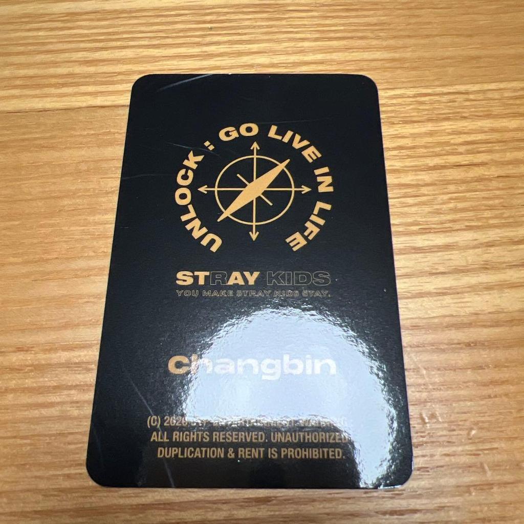 [USED] Rare StrayKids UNLOCK Photo Card Binder Changbin