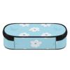 Pencil Case Structured Strong Polyester Fabric Easy Open Zipper with Main Compartment Mesh Pocket and Pen Slots for Everyday Study