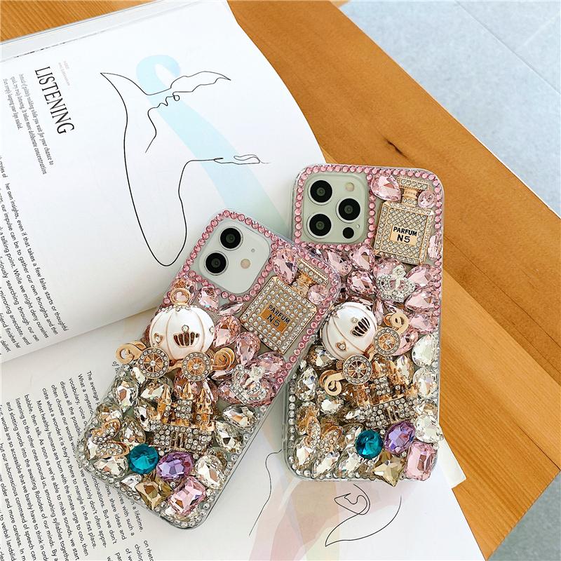 Husă din dovleac diamant cu strass pentru Samsung S23 S22 S21 Ultra S20 A13 A23 A33 A53 A12 A22 A32 A52 A51 A71/Redmi 10 9 9A 9C 9T/iphone 14 Pro max