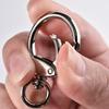 5pcs Round Keychain Clips Snap Hooks Spring Gate O Rings Buckles DIY Accessory Buckle