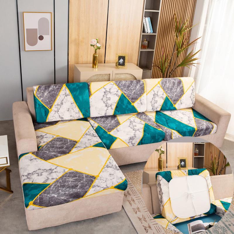 Stretchy Couch Pillow Furniture Covers Sofa Seat Pad Covers Slip Resistant Upholstery Protector Replacement For Individual Cushions