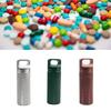 Aluminum Alloy Pills Box Waterproofs Medicine Box Case Keychains Holder Container Bottles Small Travel Medicine Bottle