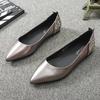 2026 Spring and Autumn New Pointed Style Versatile Simple Shallow Mouth Sparkling Single Shoes