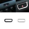 For Honda Vezel HR-V E:HEV -2024 Car Double Flash Frame Cover Trim Sticker Warning Light Switch ABS Black Paint Accessories