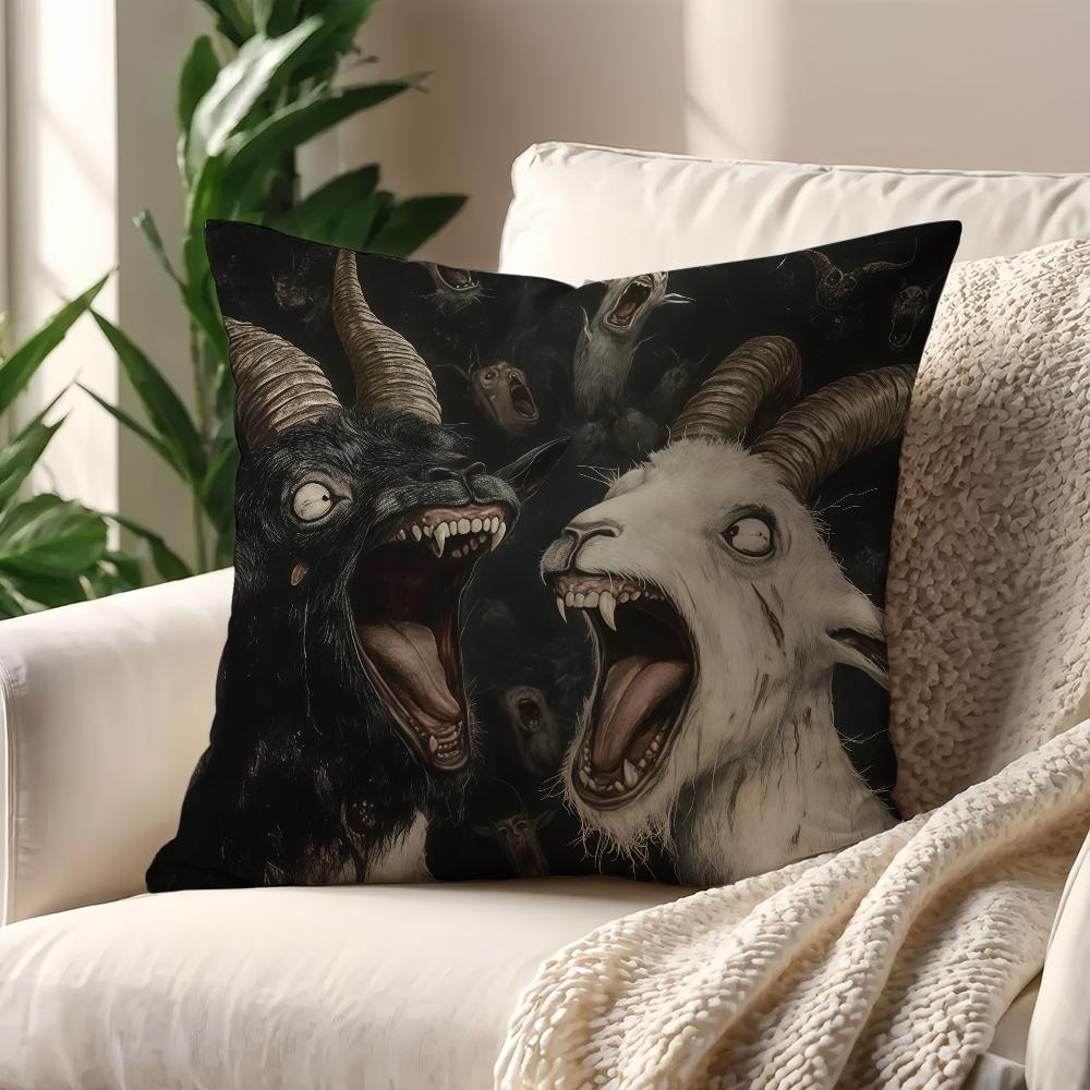 Capa de Almofada Ovelha Boêmia Thriller Decoração Quarto Loja Carro Melhor Escritório em Casa Almofada de Café Sofá Impressão Simplicidade Nórdica