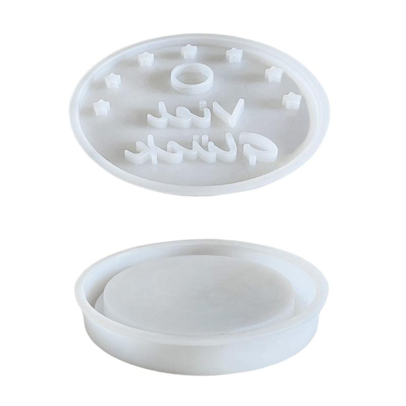 Round Silicone Mold For DIY LED Candle Holders Sturdy And Easy To Demold For Creative Homes Decors Projects