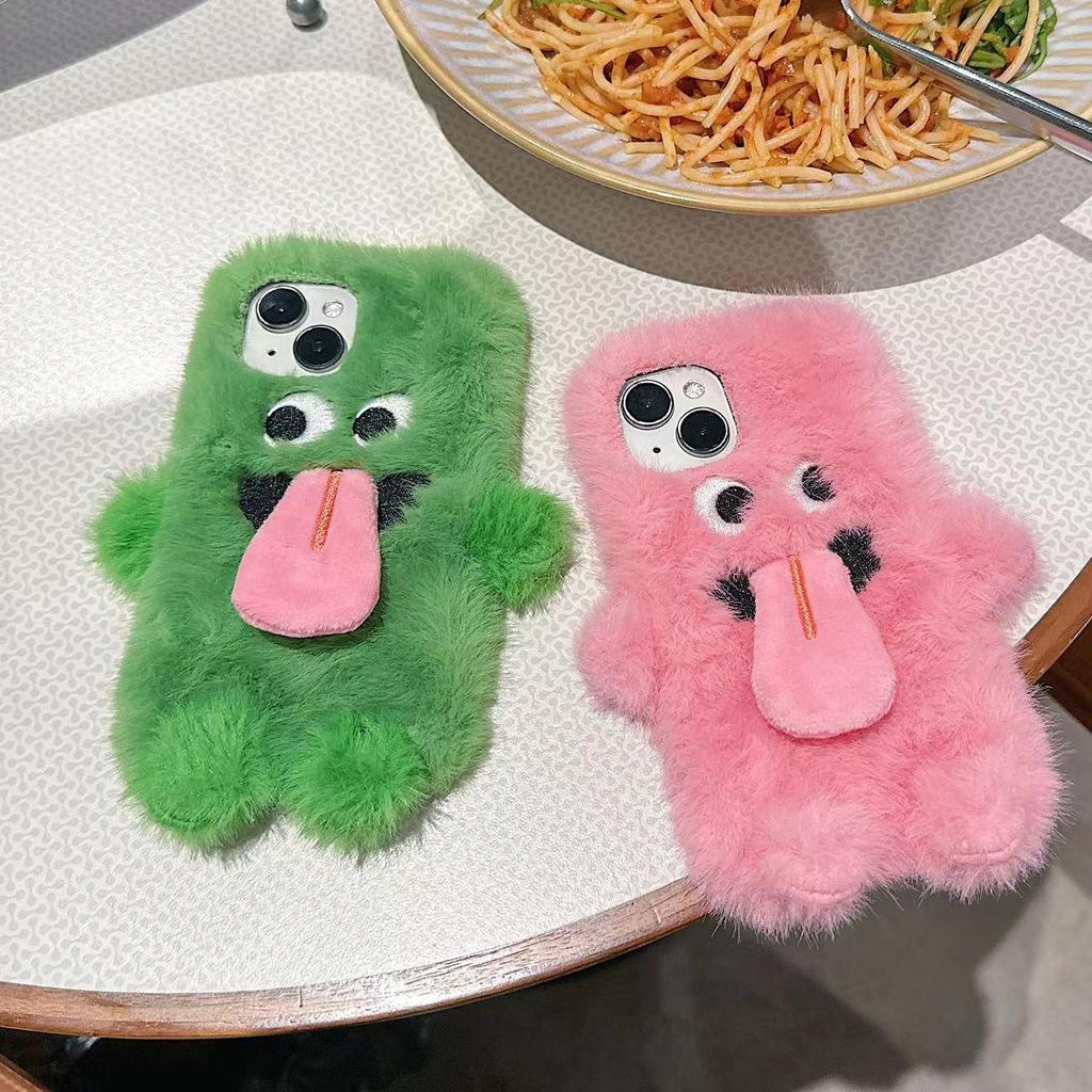 Funny Tongue Sticking Out Monster for Apple 15plus Mobile Phone Case for IPhone16pro Cartoon 14 Personality 13 Female X