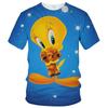 Verkaufe Sommer-Modetrend T-Shirt 3D-Druck niedliches Entenmotiv lässig und bequem Rundhalsausschnitt Oberteil