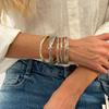 Personalized Retro Metal Fish Pattern Symbol Bracelet Set Creative Marine Animal Fish Shape Stacked Bracelet