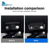 Real Soft Carbon Fiber for Ford Mustang 2015 2016 2017 2018 2019 2020 2025 2025 Accessories Sticker Car Reading Light Cover