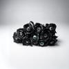 1Pc With Eyeball Halloween Eyeball Rose Simulation Handmade Eyeball Fake Flower Exquisite Artificial Black Rose Accessories