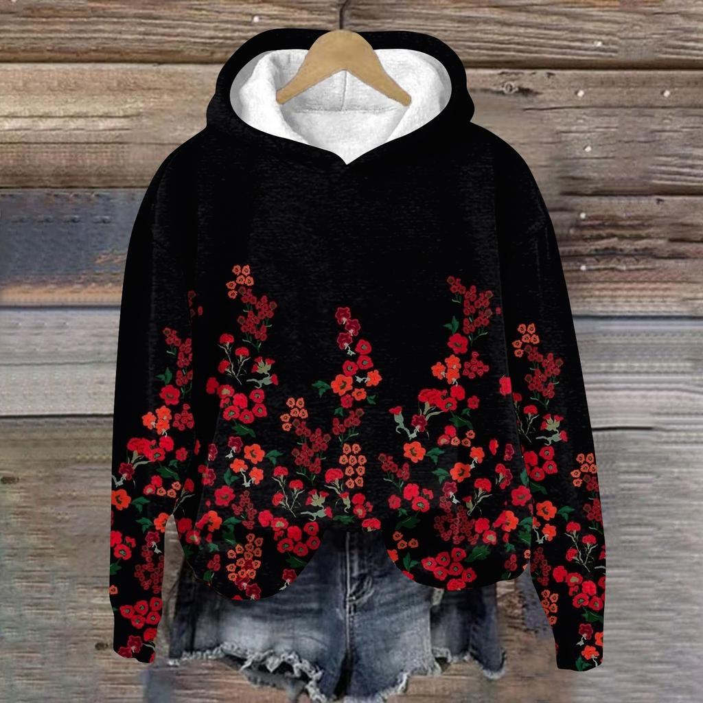 Felpe con cappuccio da donna Felpe Vestiti Ragazza adolescente Maglione casual Pullover Moda Quotidiano Versatile Felpe casual