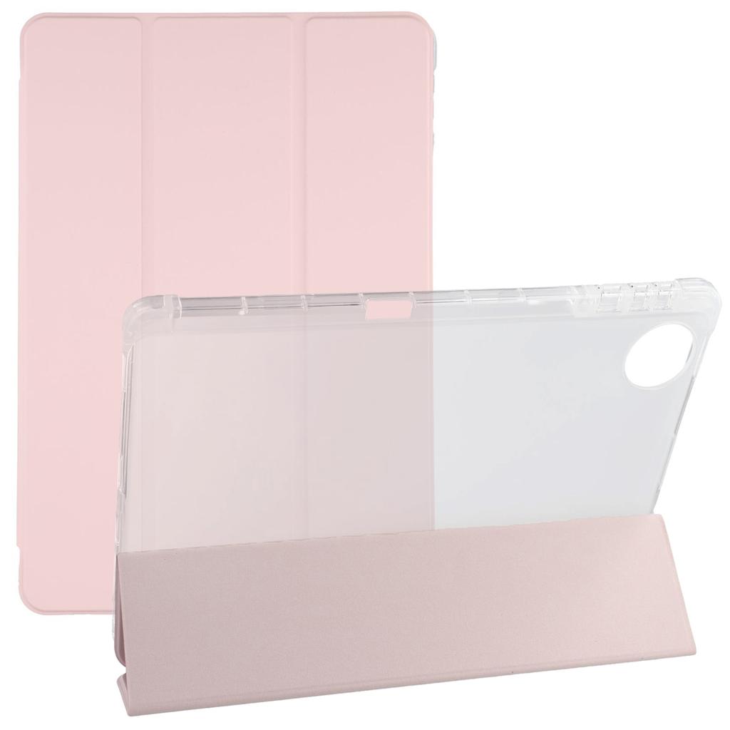 Für Honor Pad 10 Hülle mit Stifthalterung Dreifach faltbarer Ständer PU-Leder+TPU Tablet-Hülle Auto Wake/Sleep