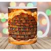 Bibliothek Keramik Kaffeetasse neues Bücherregal Buch Fan Teetasse