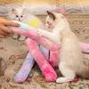 New Interactive Cat Chew Toys Kitty Kick Sticks Soft Plush Catnip Toy Durable Cat Kick Toy for Teeth Cleaning and Indoor Playing