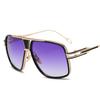Elegant Flat Top Square Retro Vintage Big Oversized Aviator Sunglasses For Driving And Outdoor Sports