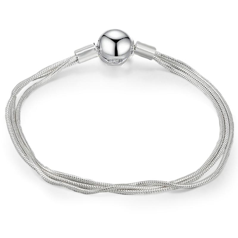 High Quality Snake Bone Basic Chain Charm Bracelet Fit Original DIY Bead Bracelets For Women Girl Jewelry Making