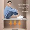 Wardrobe Layered Rack Cabinet Partition: No-Drill Retractable Shoe & Kitchen Storage Divider.