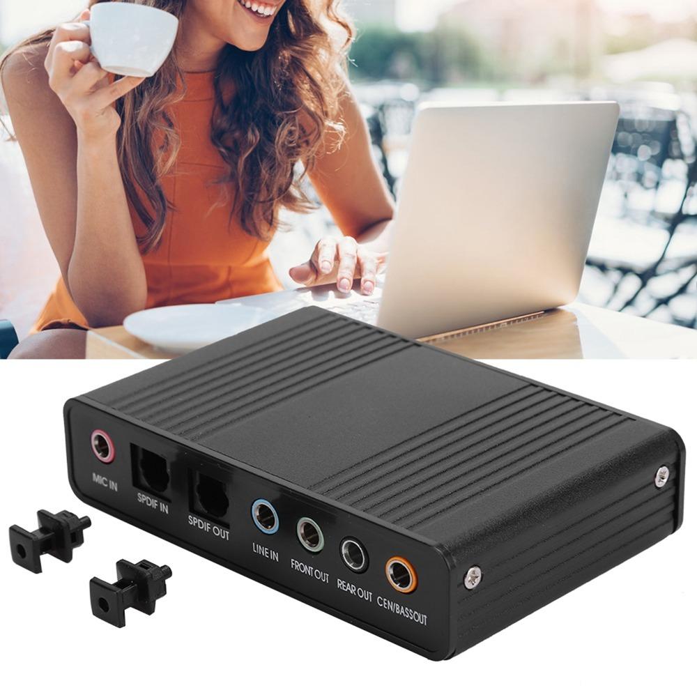 5.1 Channel External Sound Card Plug and Play for SPDIF Audio Input Sound Card Karaoke Recording