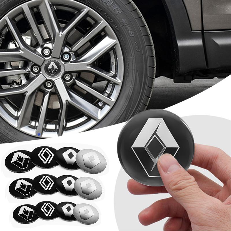 Vnitřní samolepky 4 ks 56/60/65 mm Samolepky na kola auta Kryt středového náboje Znak auta Odznak Nálepka Pro Renault Megane 2 3 Clio Koleos Ka