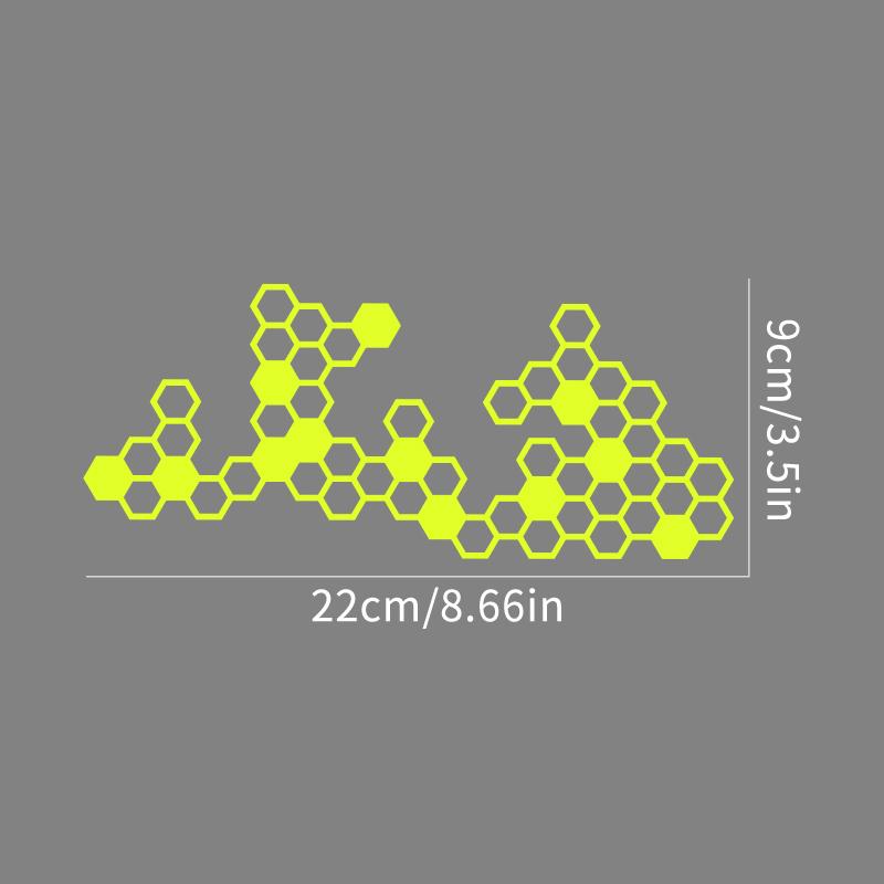 Honeycomb Gear Motorcycle Stickers for Moto Fairing Fuel Tank Waterproof Racing Helmet Vinyl Decals Motorcycle Accessories