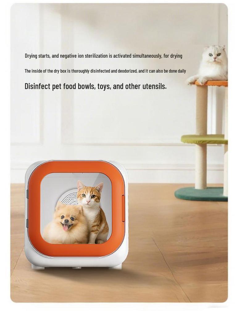 Automatic Pet Dryer: Silent Cat & Dog Bathing and Hair Drying Box