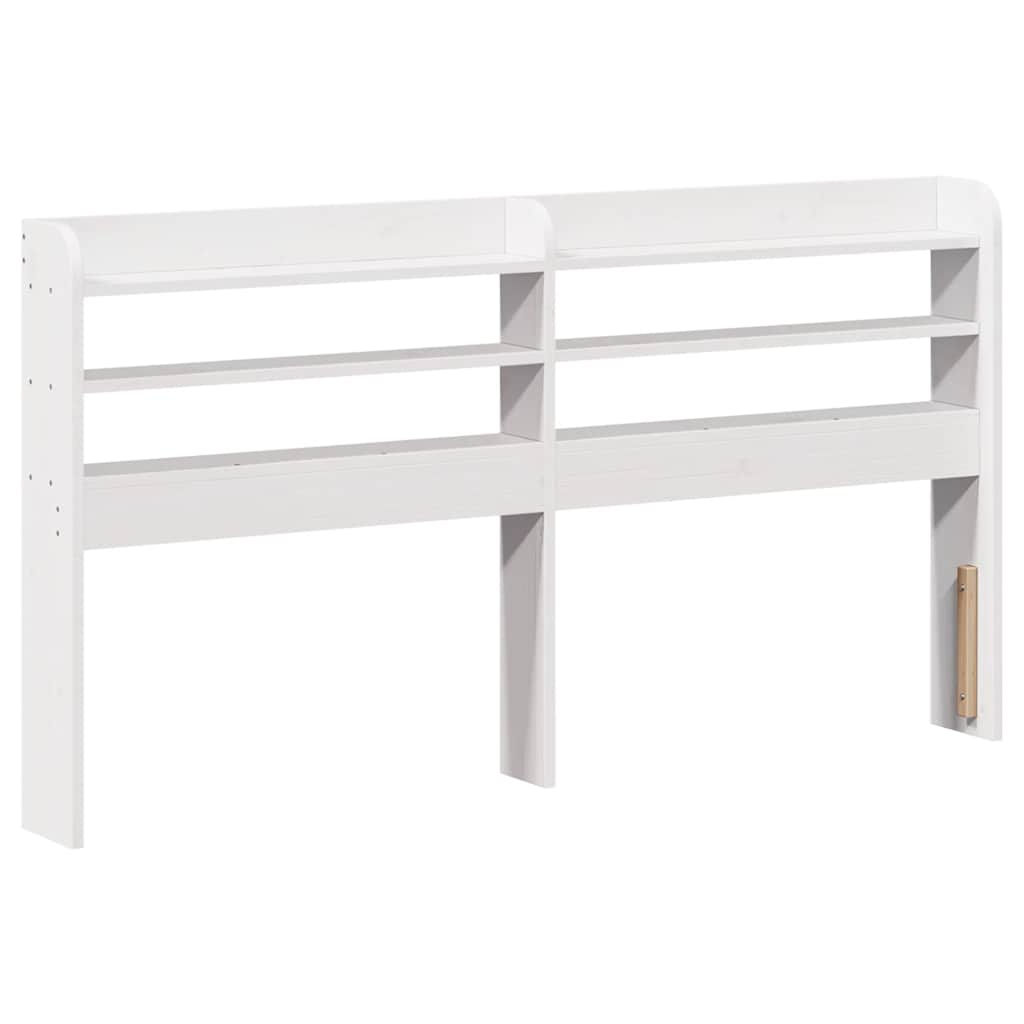 Bed Frame with Headboard Without Mattress White 140 x 200 cm