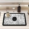50*80CM Schlamm Absorbierend Schnell Trocknend Hitzebeständig Rutschfest Geschirrabtropfmatte Tischset Kaffeematte