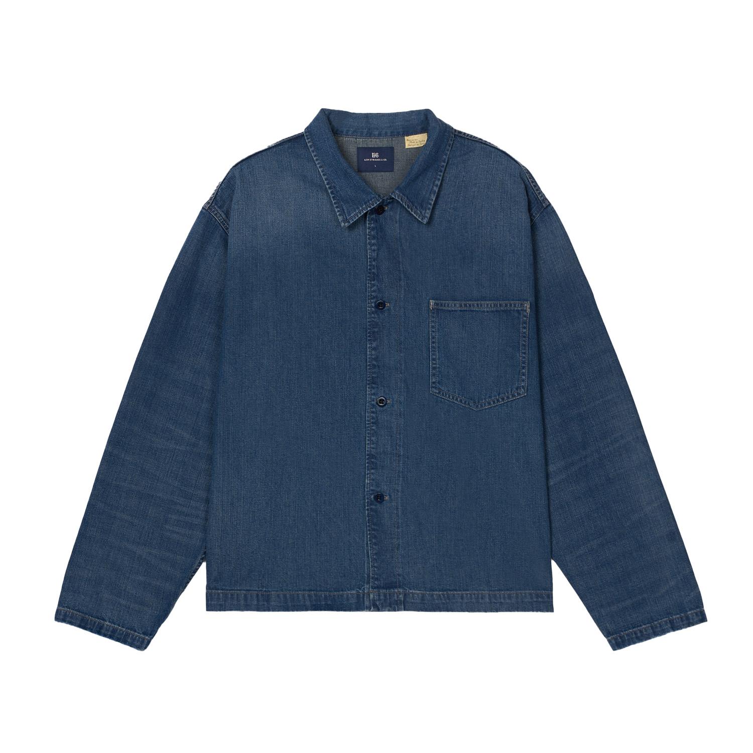 Джинсовая куртка Levis в винтажном стиле, повседневная, универсальная, унисекс, 004TH-0000 L