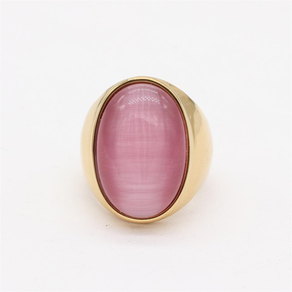 Retro elegante edelstensringer for menn og kvinner, fasjonable og enkle retro smykkeringer