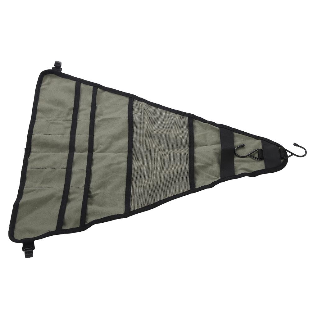 Geschirr Aufbewahrungstasche Faltbar Verstellbar Mehrere Taschen Bestecktasche für Rucksacktouren BBQ Camping Wandern