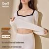 Mao Ren Women's Thin De Velvet Thermal Underwear Set