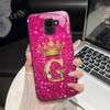 For Samsung Galaxy J6 2018 Case Fashion Letter Hard Tempered Glass Back Cover For Samsung J6 Plus J8 2018 Shockproof Phone Shell