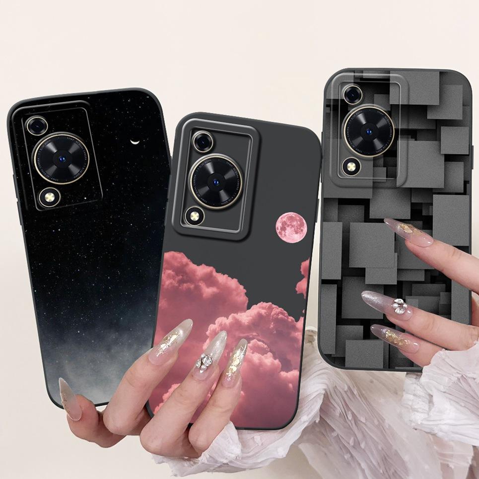 For Cover Huawei Nova Y72 / Nova Y72 MGA-LX3 Gothic Style Moon Night View Avocado Painting Case Bumper Soft Matte Silicone Funda