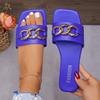 Women Fashion Slippers Light Pu Leather Slippers Soft Sole Flat Sandals Fashion Casual Beach Slides Non Slip Women Flat Slippers