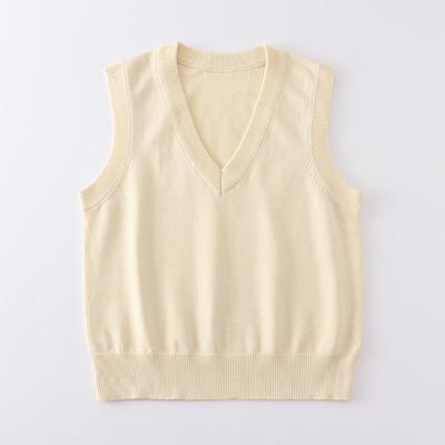 Fashion Comfortable Basic Pullover Sweater Uniform Undershirt Undershirt Sleeveless Thin Solid Color Female Student Knitwear