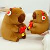Soft Simulation Capybara Toy Red Packet Stuffed Capybara Doll Capybara Plush Doll Christmas Toy