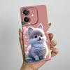 For OPPO A3 4G Phone Case A40 A40m CPH2669 CPH3669 Soft Silicone Sweet Painted Funda Coque Cartoon Printed Protective Back Cover