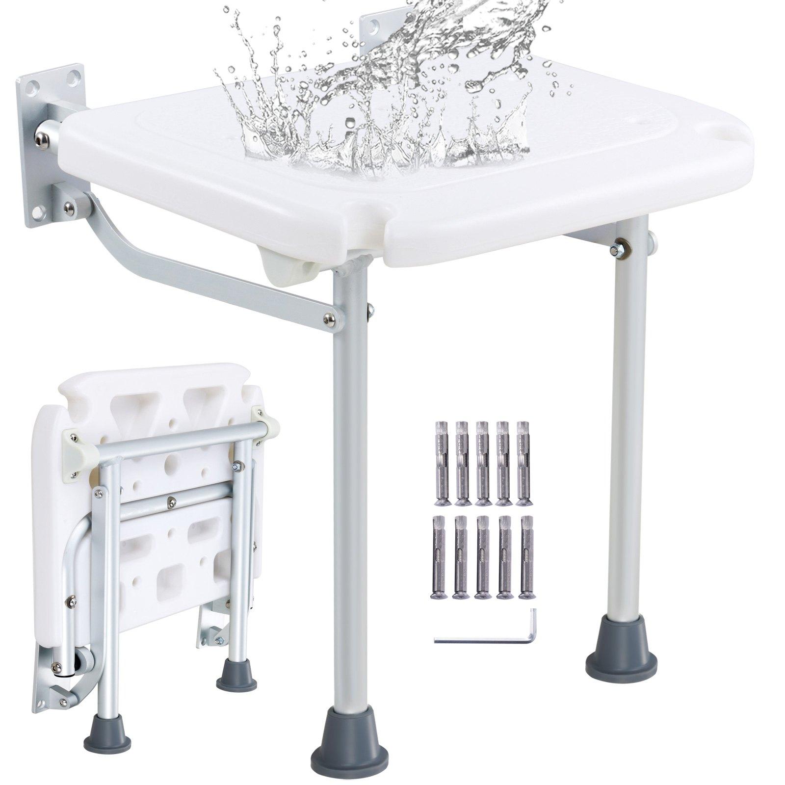 VEVOR Folding PE Shower Seat, 15