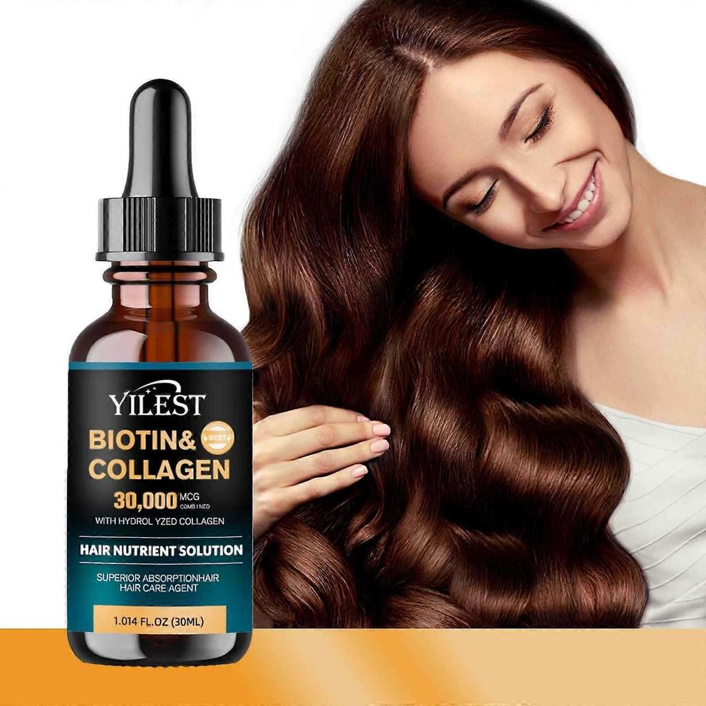 Biotin collagen hair care essential oil men and women repair dry frizzy perm and dye damaged softening essence 30ml