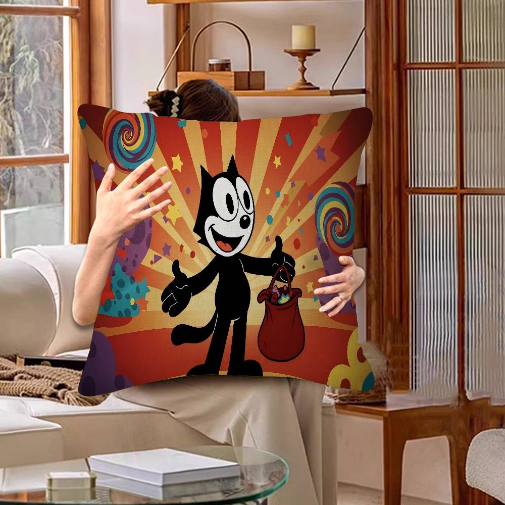 Cute F-Felix The Cat Pillow Anime Pillow Sofa Bed Head Pillow Cover Cushion Cover 45x45 Cm Fashion