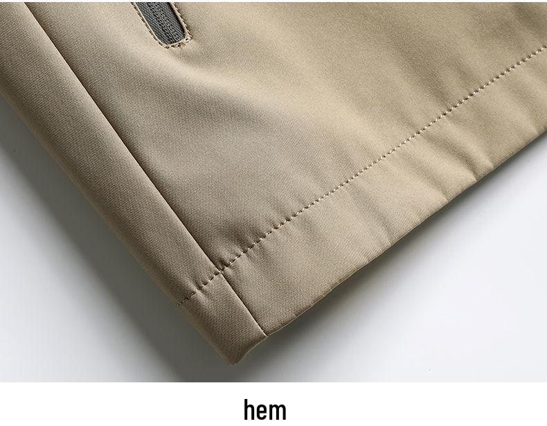 Spring Men's Stand-up Collar Jacket: Business Casual, Versatile, Middle-aged Commuting Style.