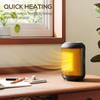 1500W Ceramic Electric Heater with Fan, Timer, Oscillation - Black