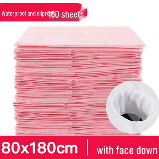 Waterproof Disposable Non-woven Bed Sheets with Face Hole for Beauty Salon Massage