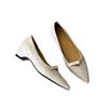 Retro High-heel Commuting Shoes for Women - Pointed Toe, Elegant Style, Single Shoe