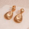Metallic Hollow Water Drop Pattern Earrings Simple and High-end Unique Earrings