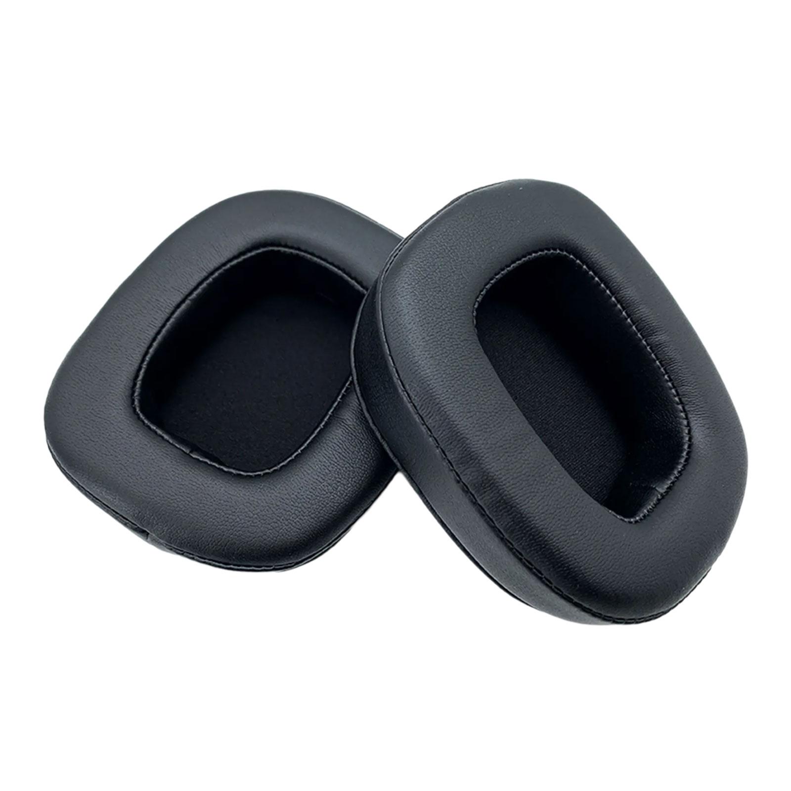 

2 шт. Сменные амбушюры для наушников Edifier G3 G5 G35 G50 Удобные амбушюры из протеиновой кожи A чёрный